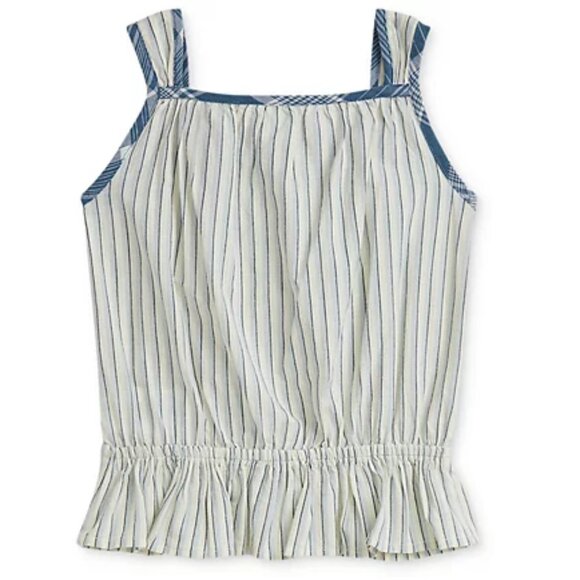 Polo Ralph Lauren Baby Girls Striped Cotton Top & Plaid Bloomers New with Tags - Picture 5 of 6